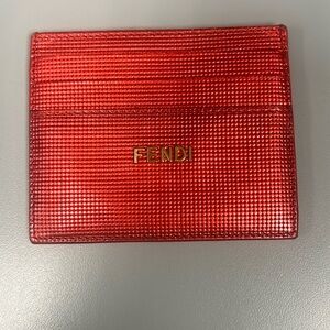Fendi red card holder